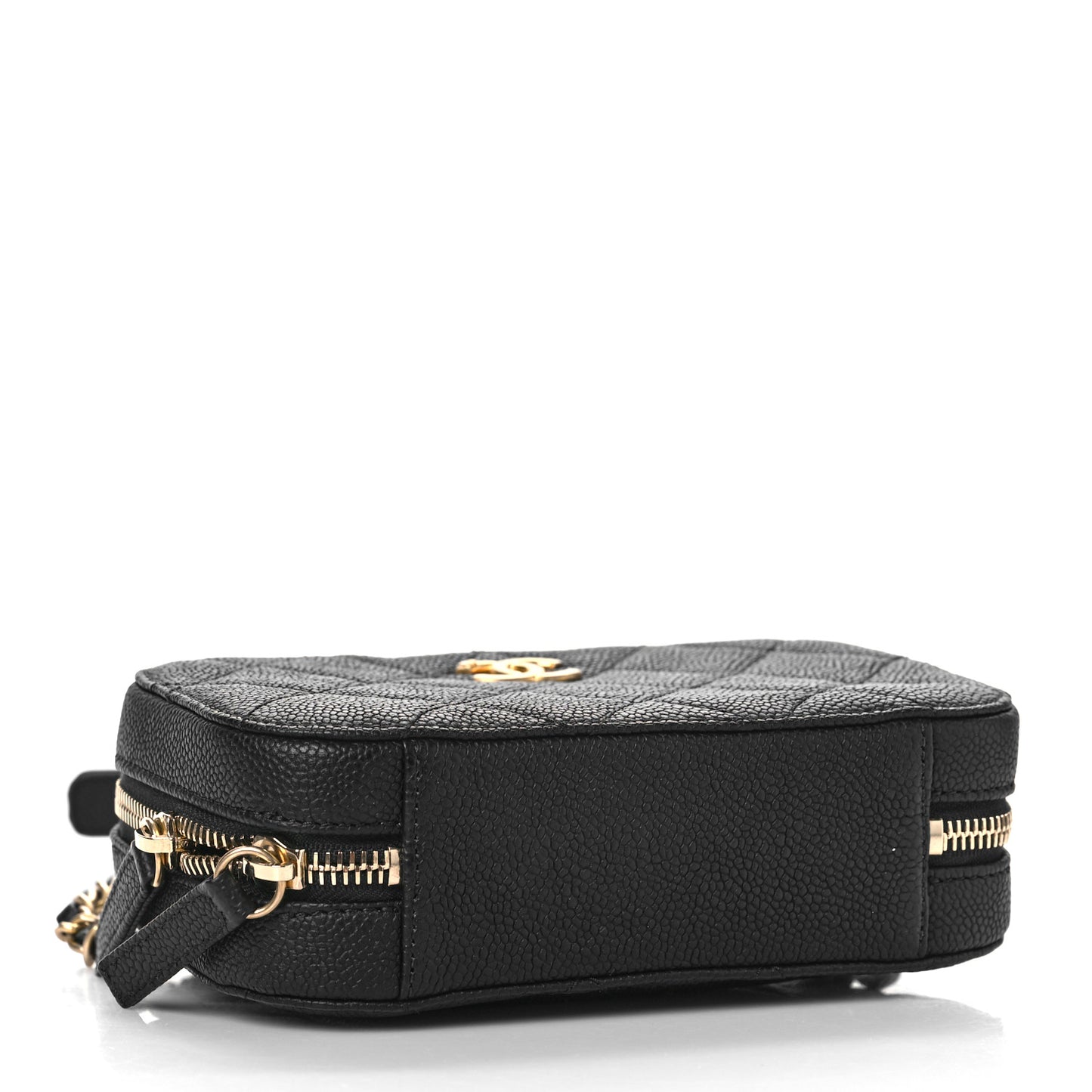 Caviar Quilted Waist Bag Black