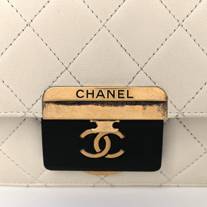 Chanel Sheepskin Quilted Mini Beauty Lock Flap White 14 of 23