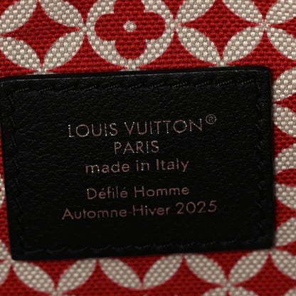 Louis Vuitton Calfskin Damier Scribble Keepall Bandouliere 50  Black White 5 of 8
