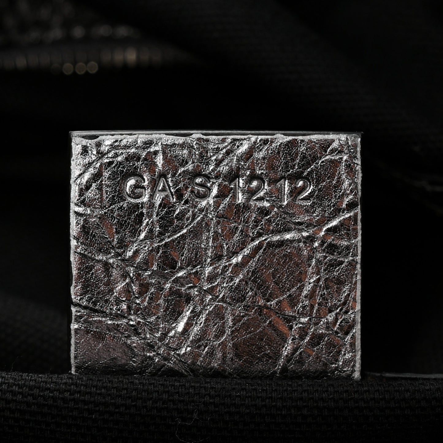 Metallic Calfskin Medium Voyou Bag Silver