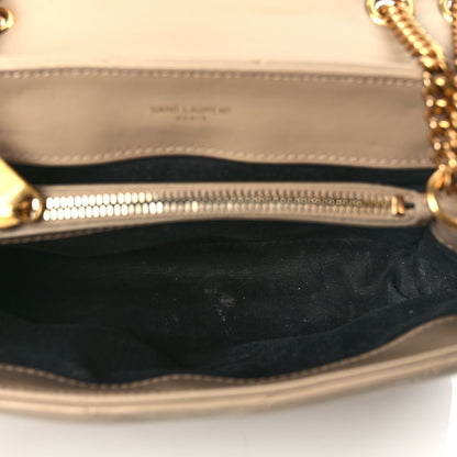 Saint Laurent Calfskin Y Quilted Monogram Small Loulou Chain Satchel Dark Beige 4 of 8