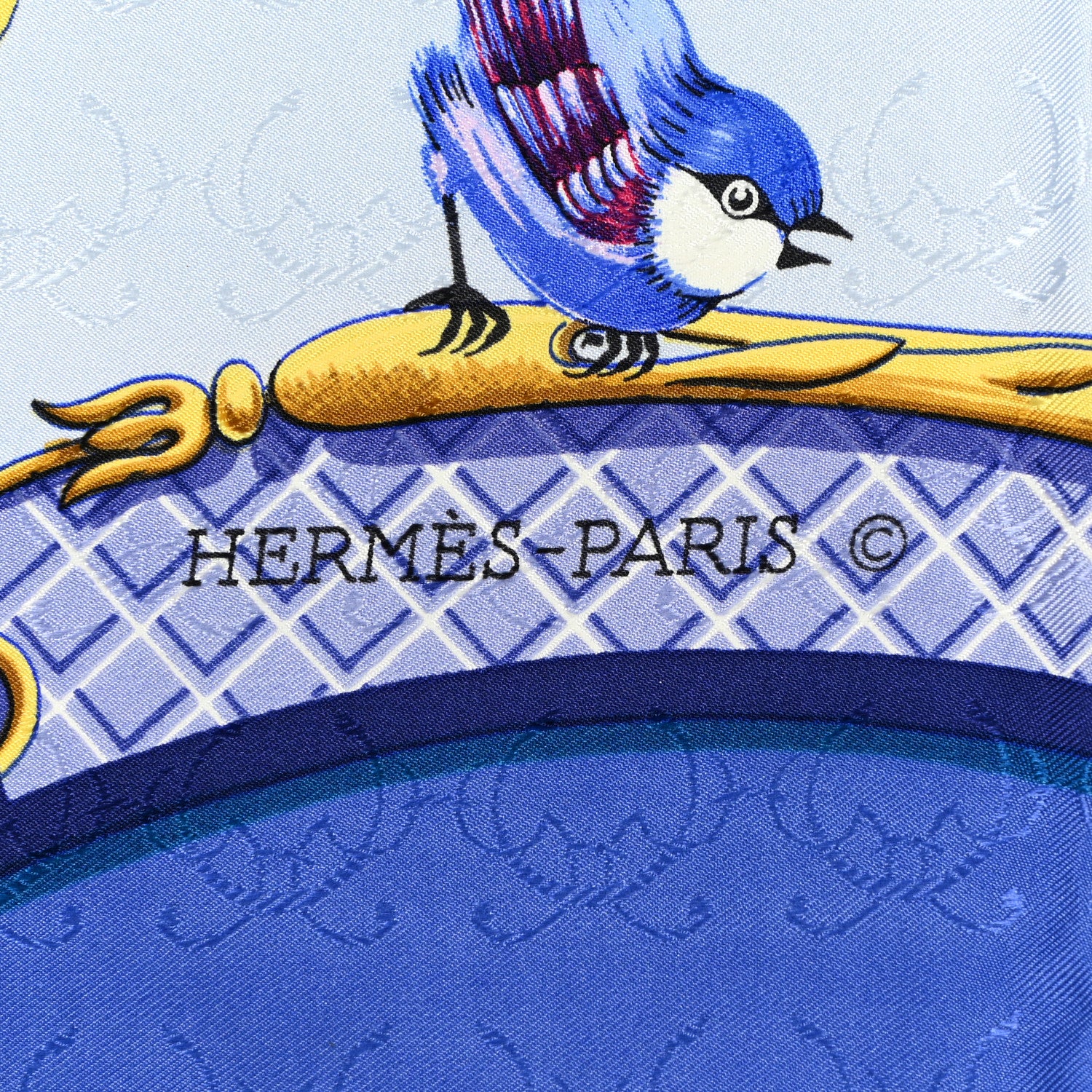 Hermes Jacquard Silk La Cle Des Champs Scarf 90 2 of 6