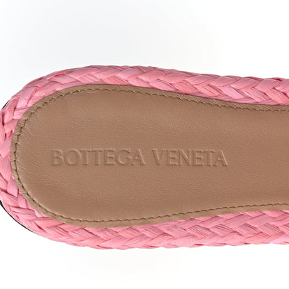 Bottega Veneta Raffia Twisted Intrecciato Stretch Flat Sandals Blossom 8 of 9