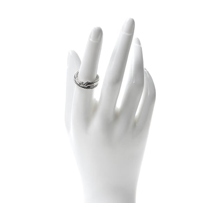 David Yurman Sterling Silver Diamond X Crossover Ring 54 7 2 of 4