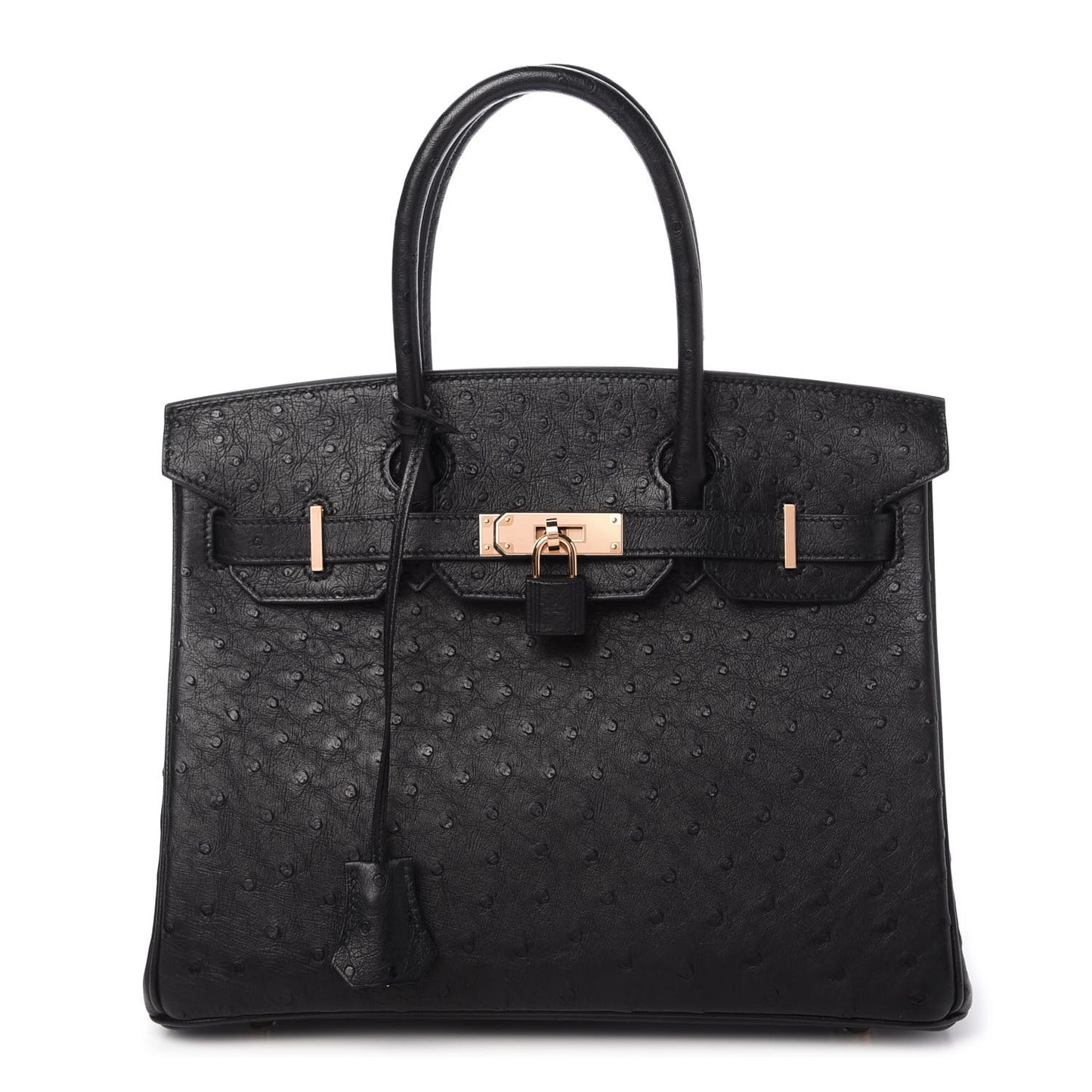 Ostrich Birkin 30 Black