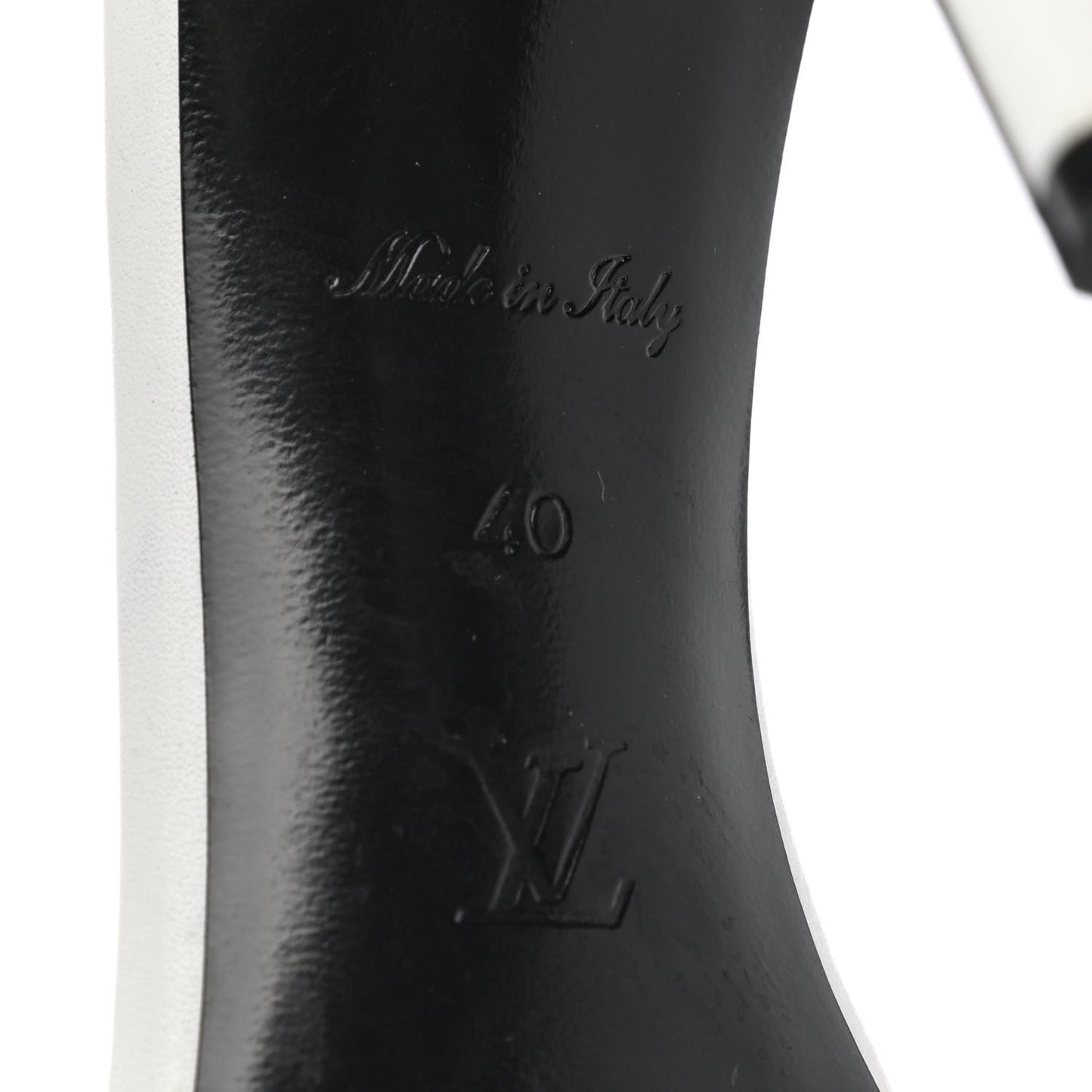 Calfskin Call Back Sandals 40 White