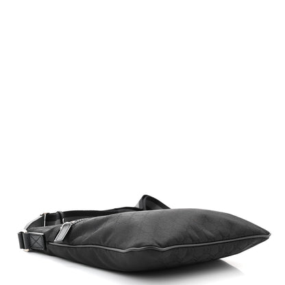 Gucci Nylon Monogram Small Flat Messenger Bag Black 4 of 10