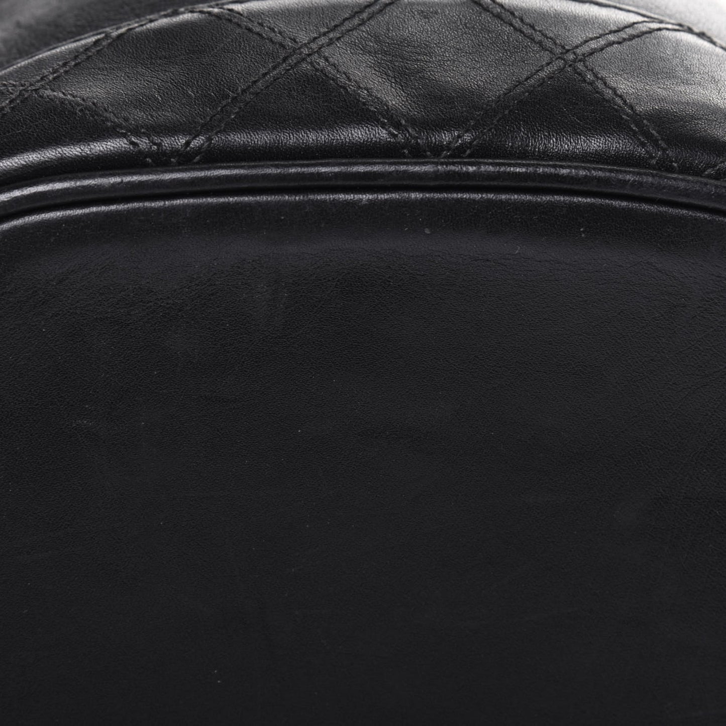 Lambskin Vanity Cosmetic Case Black