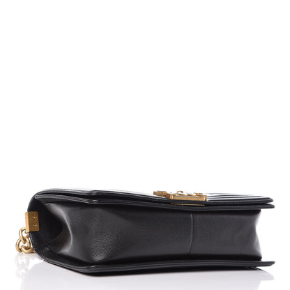 Chanel Caviar Quilted Medium Boy Flap Black 4 of 11