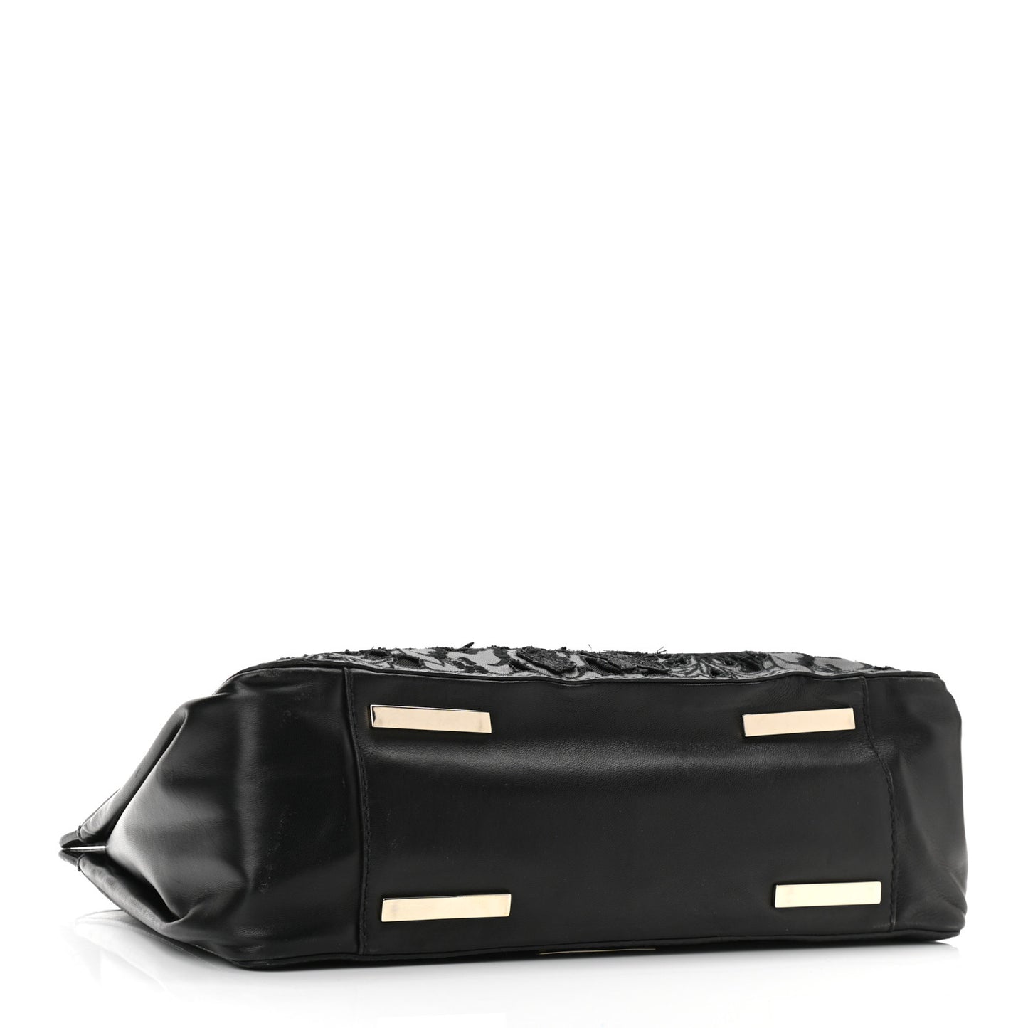 Vitello Lace Demetra Satchel Black