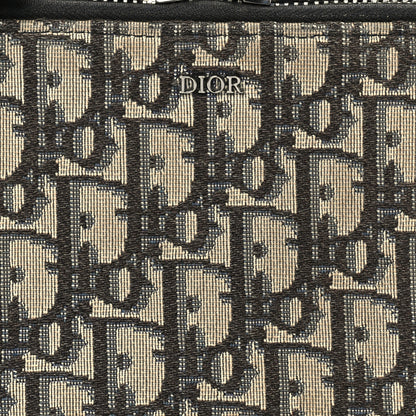 Christian Dior Oblique Canvas Crossbody Charcoal 6 of 8