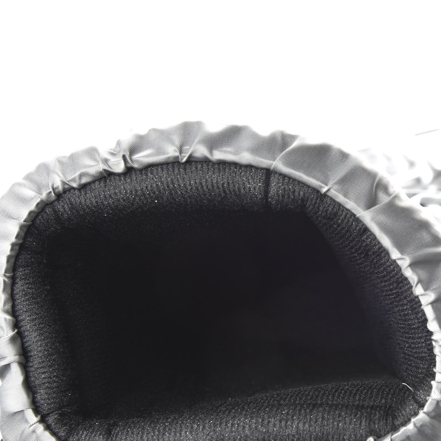 Laminated Nappa FF Embossed T-Rex Lace Up Ski Boots 40 Argento