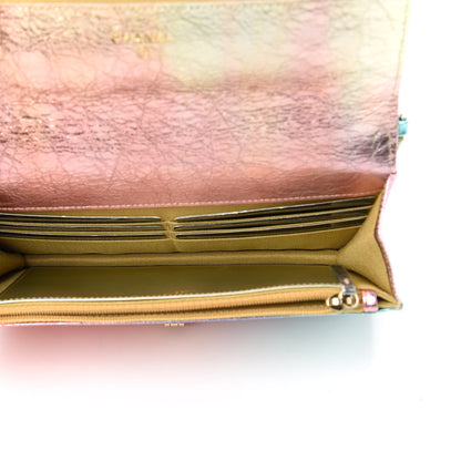 Chanel Metallic Goatskin Quilted 2.55 Reissue Wallet on Chain WOC Multicolor 5 of 12