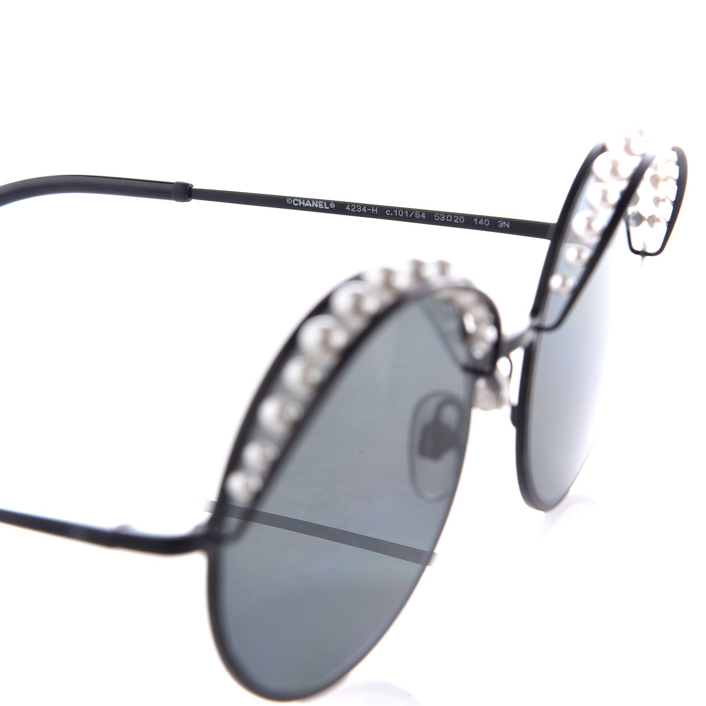 Pearl Round Sunglasses 4234-H Black