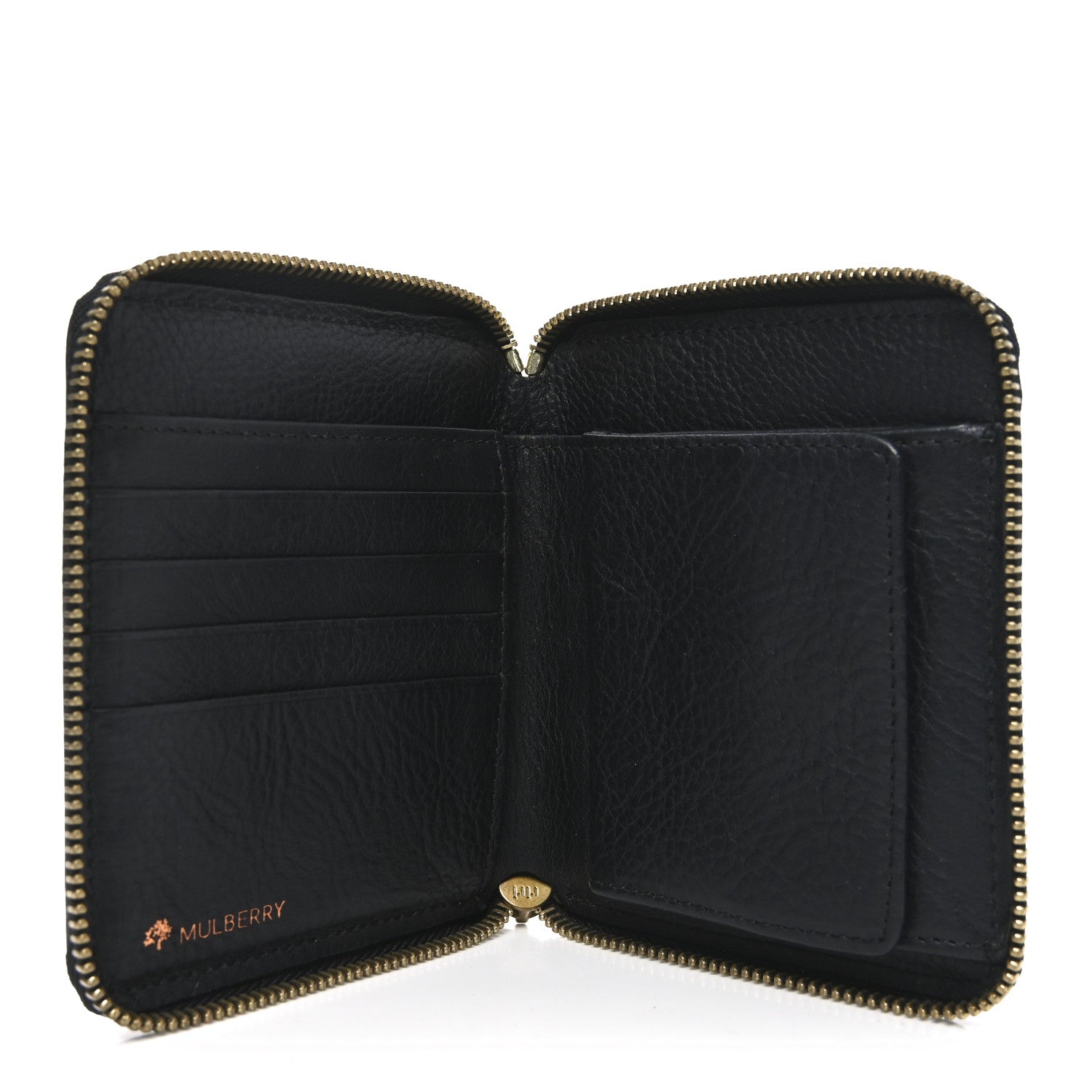 Mulberry Small Classic Grain Darwin Zip Around Wallet Black 5 of 7