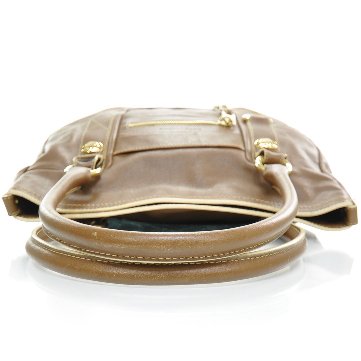 Leather Satchel Sesame Brown