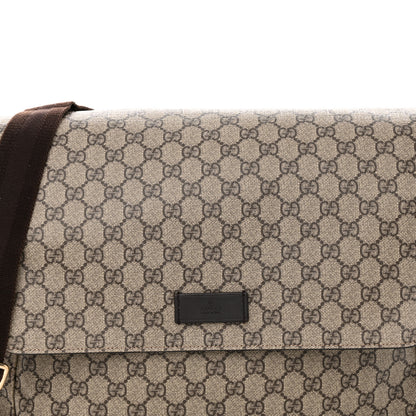 Gucci GG Plus Monogram Messenger Diaper Bag Dark Brown 8 of 10