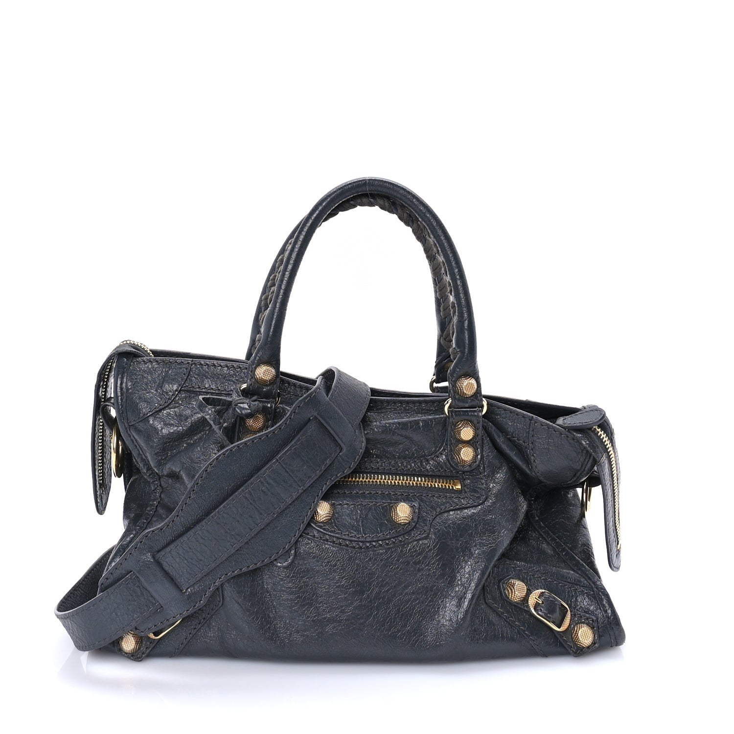 Balenciaga Agneau Giant 12 Gold Hardware S City  Gris Fossile 1 of 7