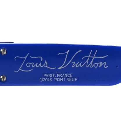 Louis Vuitton Acetate 1.1 Millionaires Sunglasses Z1276E  Blue 6 of 6