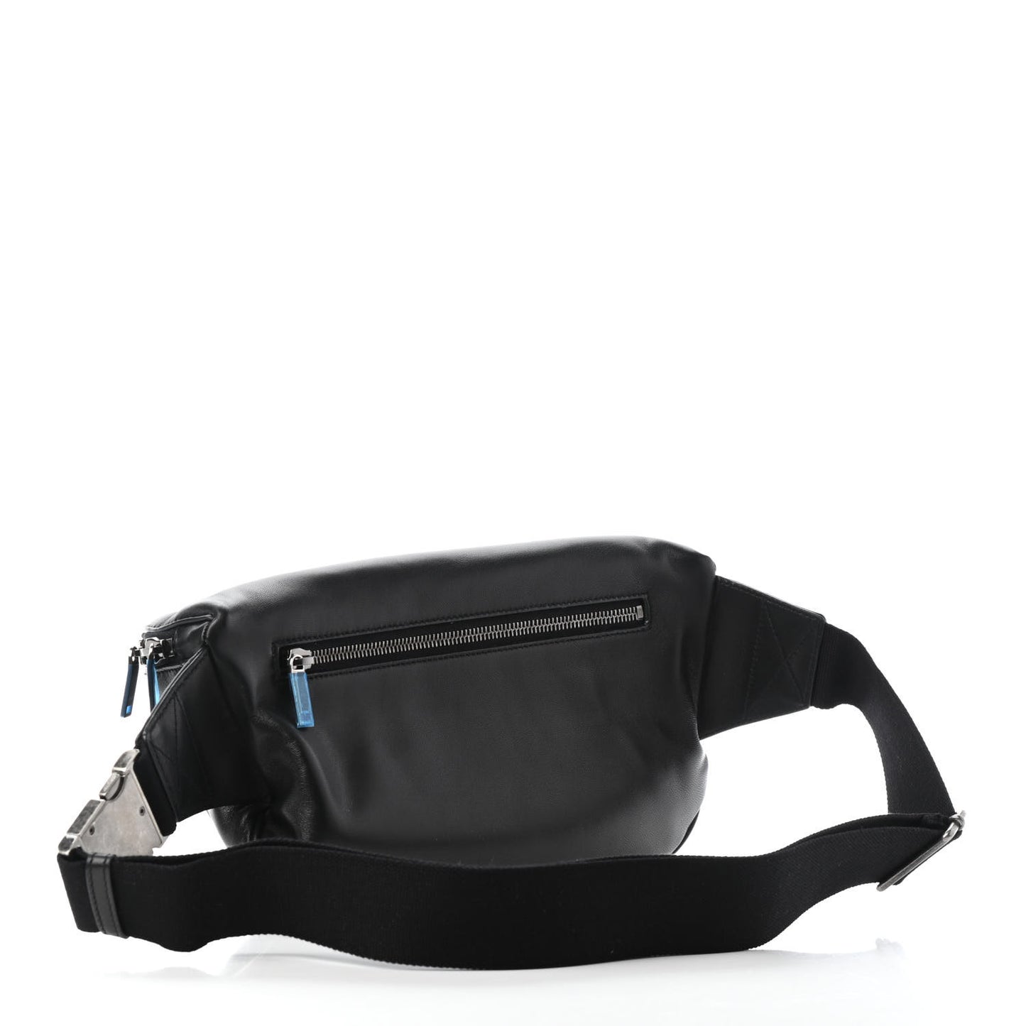 Lambskin Subway Belt Bag Black