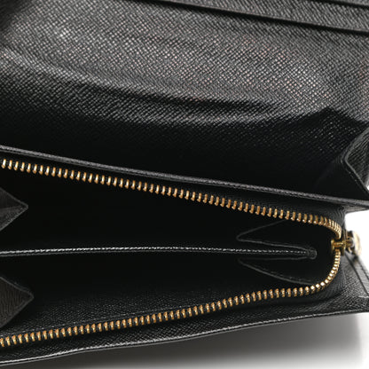 Louis Vuitton Epi Porte-Monnaie Billets Tresor Wallet Black 5 of 7