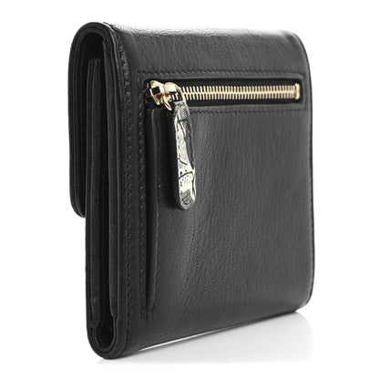 Chanel Goatskin CC Compact Flap Wallet Black 3 of 7