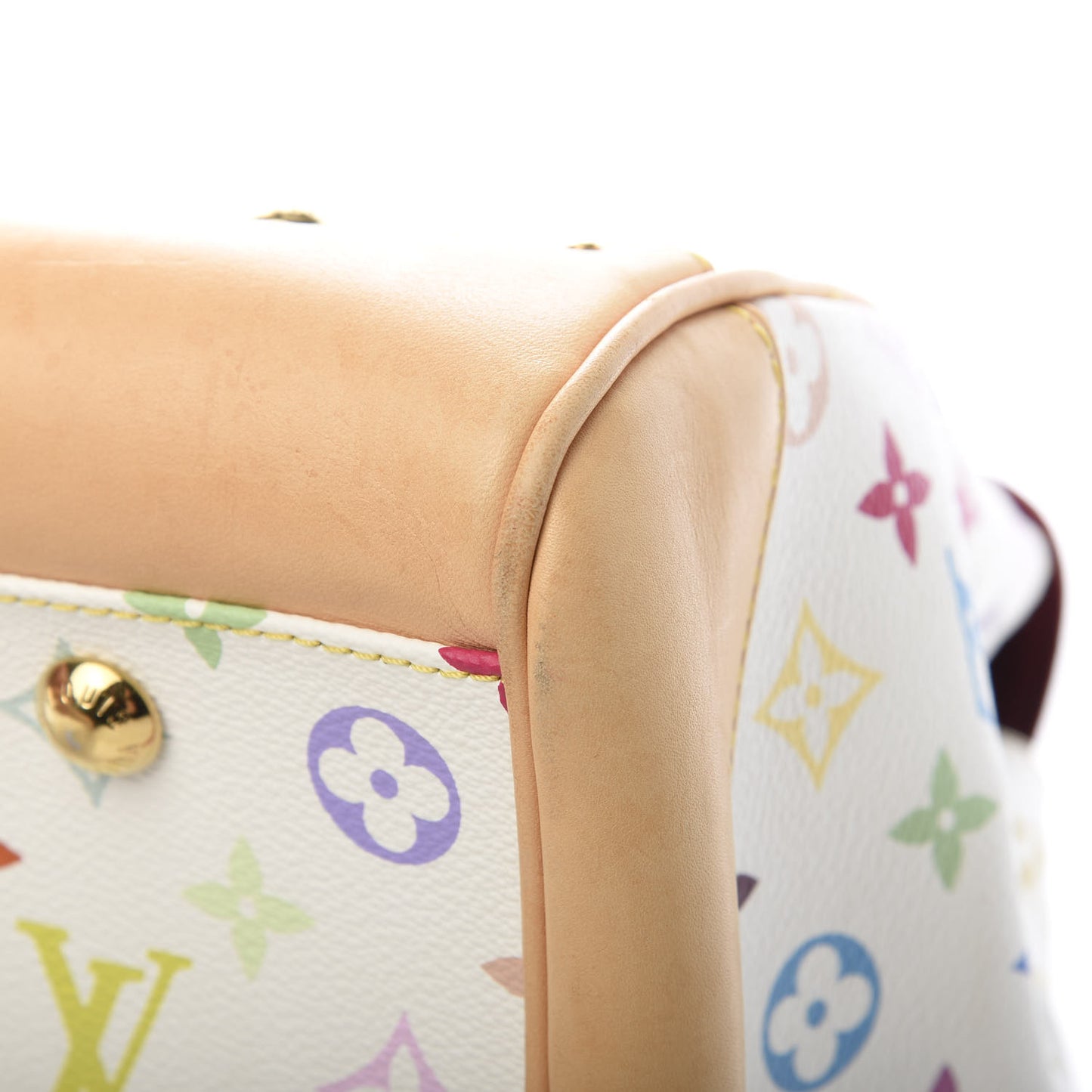 Monogram Multicolor Beverly GM White