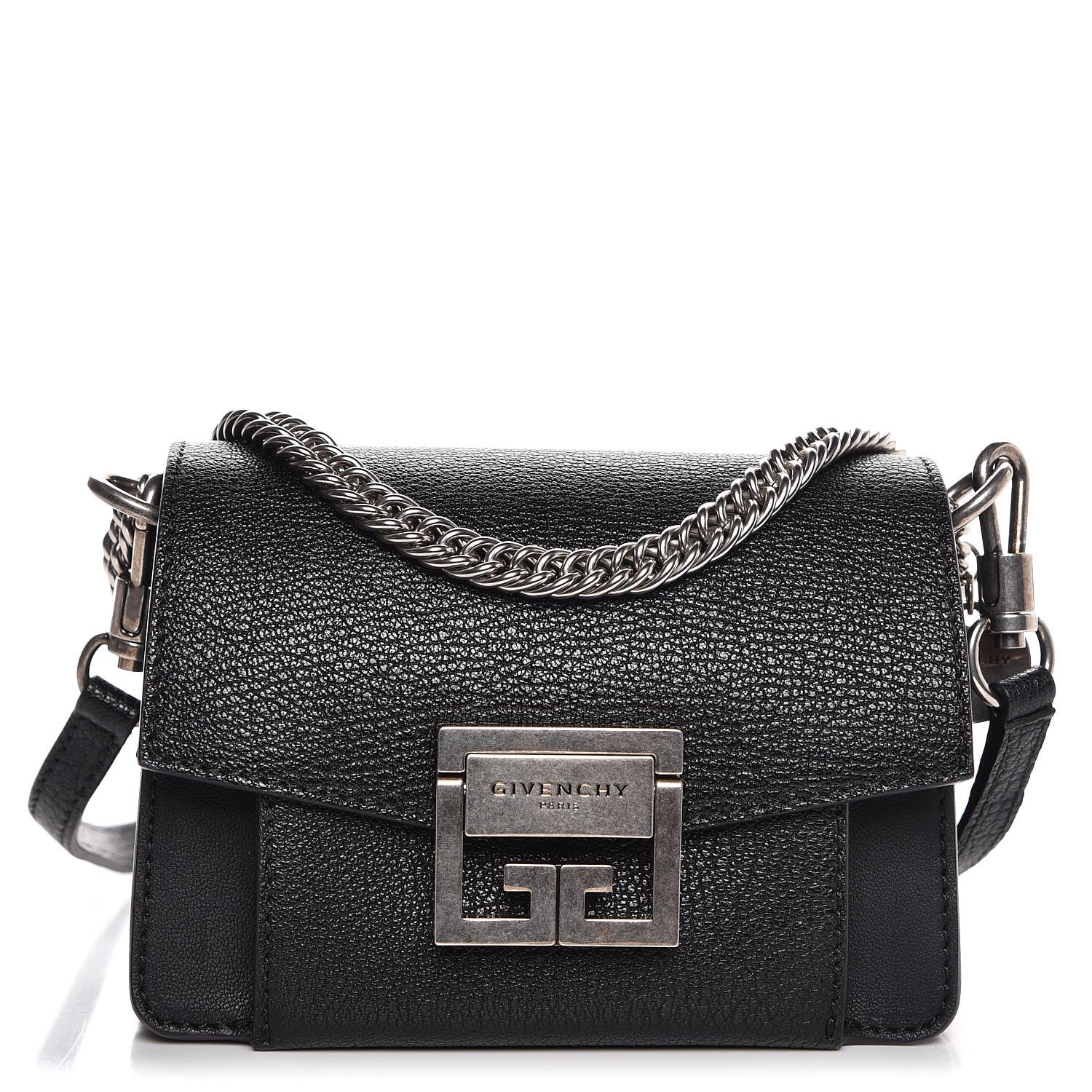 Givenchy Goatskin Mini GV3 Shoulder Bag Black 1 of 7