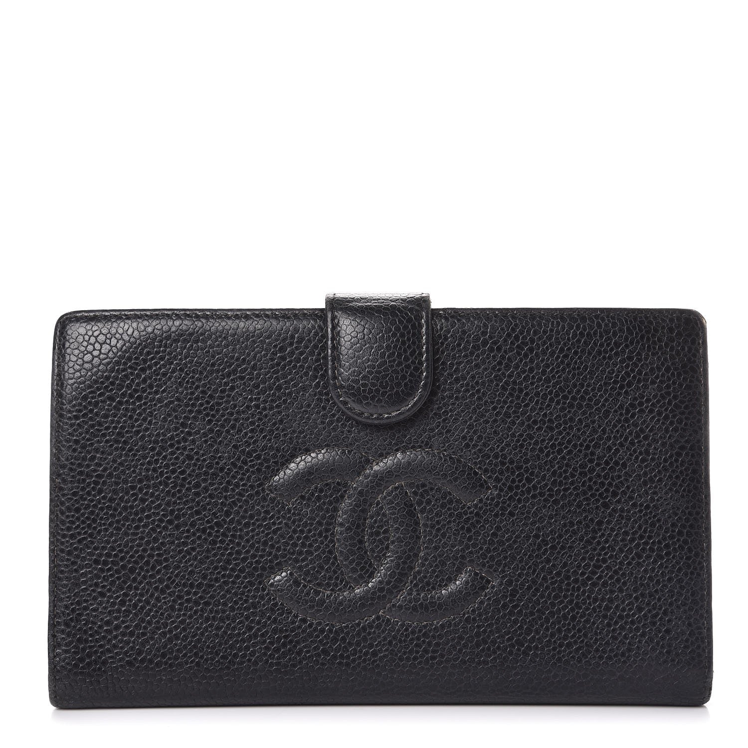 Chanel Caviar Timeless CC French Wallet Black 1 of 10