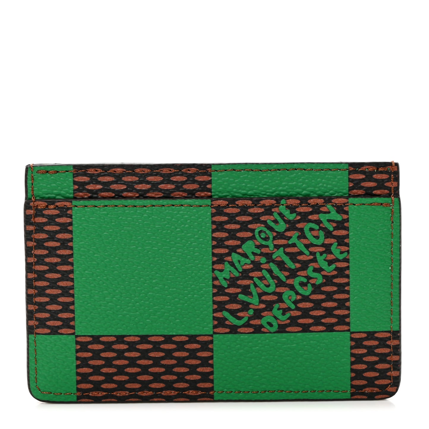 LOUIS VUITTON Damier Pop Pocket Organizer Green