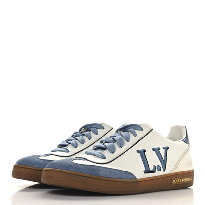 Louis Vuitton Calfskin Frontrow Sneakers Blue 4 of 7