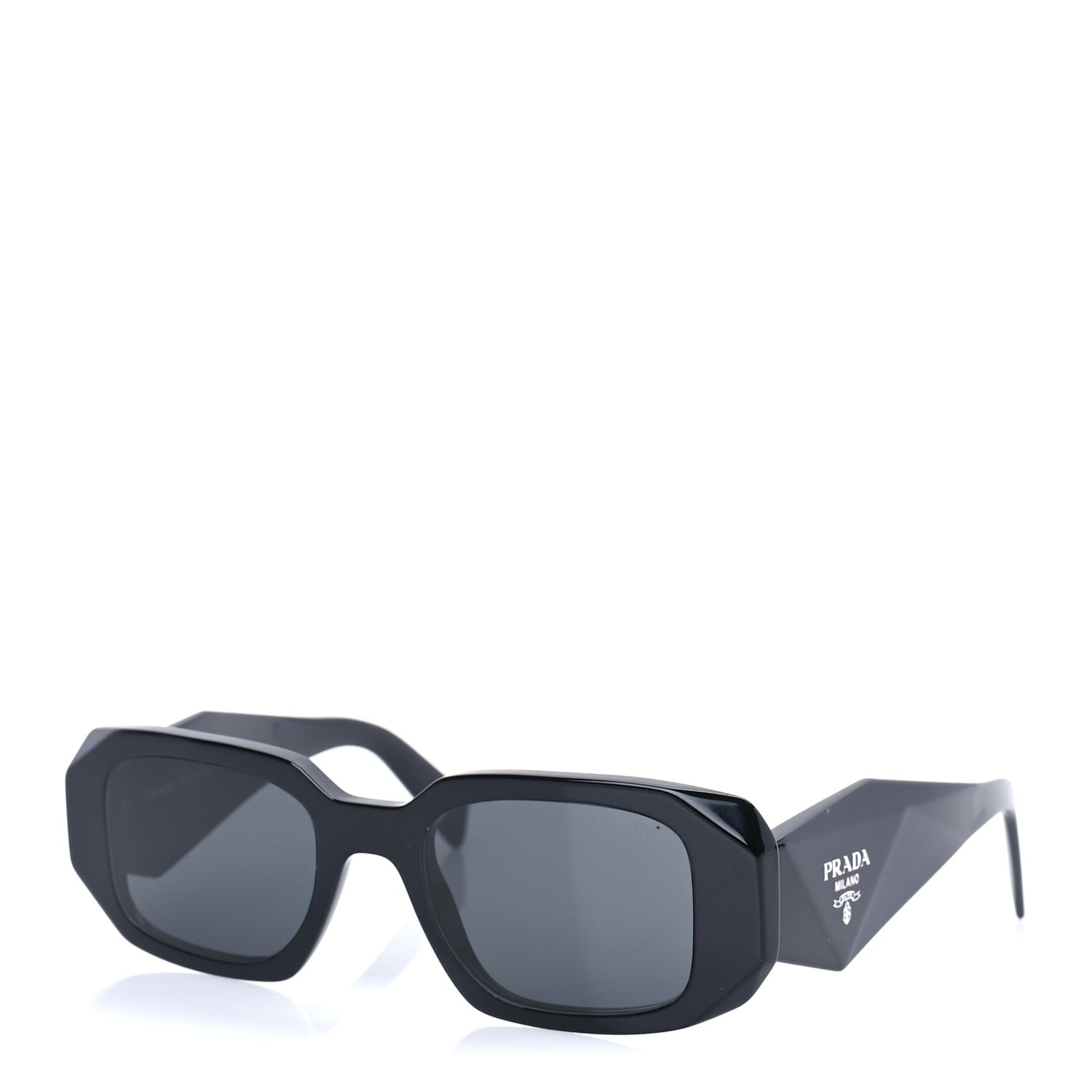 Prada Acetate Symbole Sunglasses SPR 17W  Black 1 of 7
