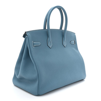 Hermes Togo Birkin 35 Blue Jean 3 of 15