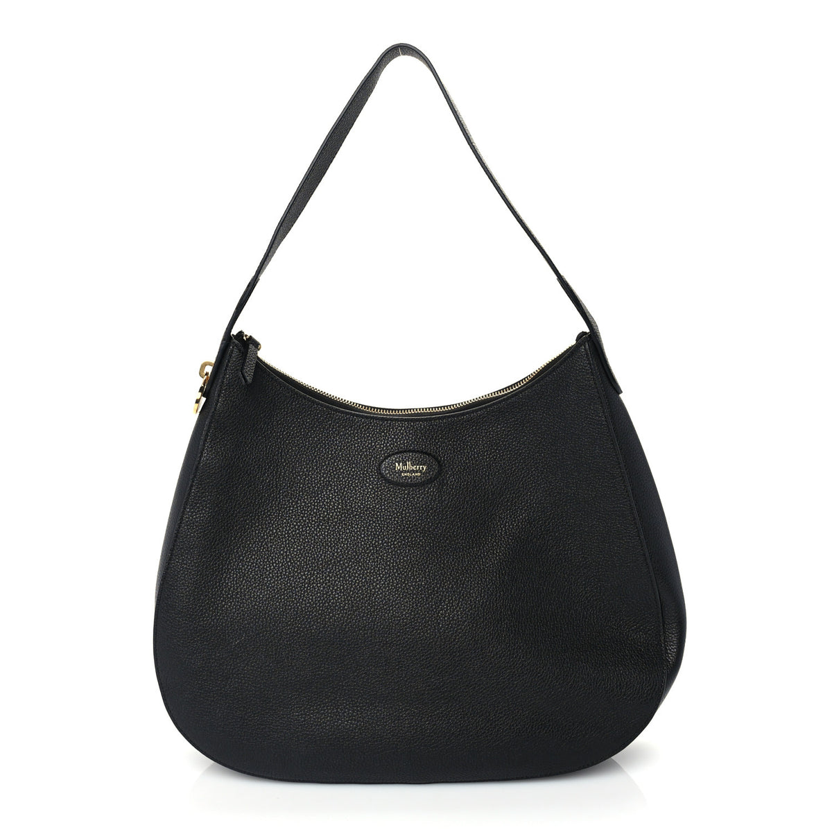 Classic Grain Large Elm Hobo Black