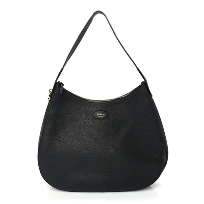 Mulberry Classic Grain Large Elm Hobo Black 1 of 8