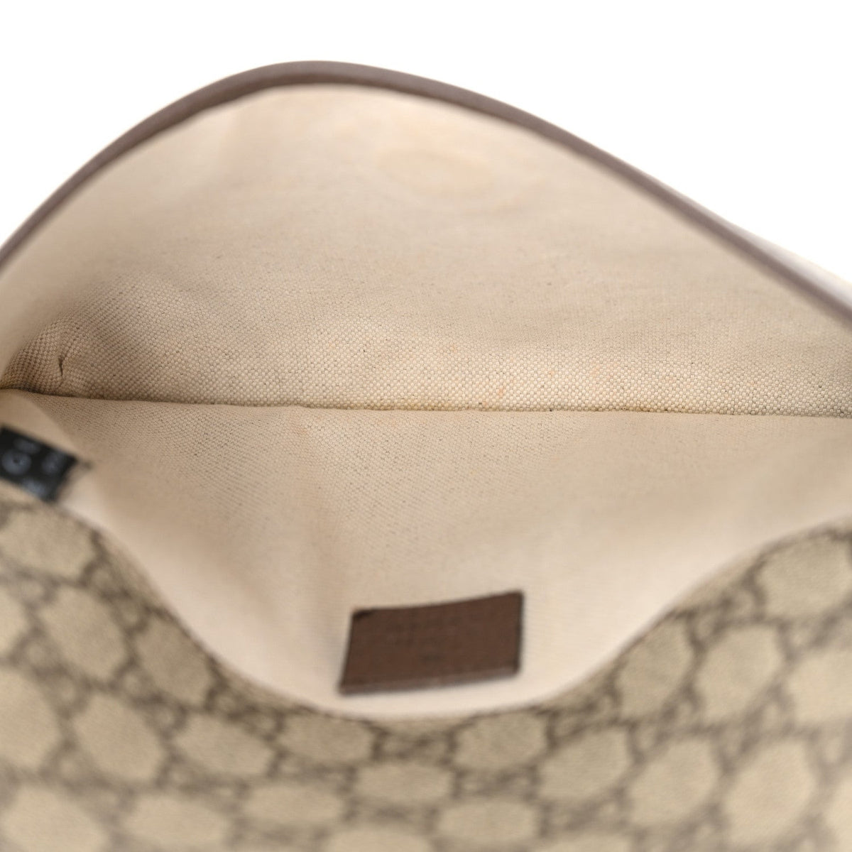 GG Supreme Monogram Neo Vintage Web Belt Bag Beige Brown