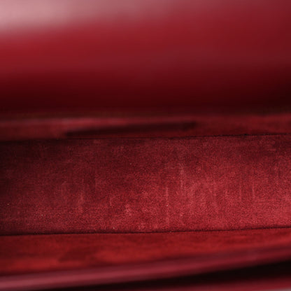 Saint Laurent Calfskin Medium Classic Monogram Universite Bag  Oxblood 4 of 8