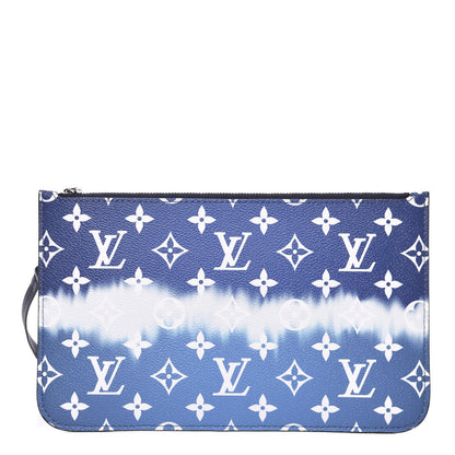 Louis Vuitton Monogram Escale Neverfull MM GM Pochette Blue 1 of 7