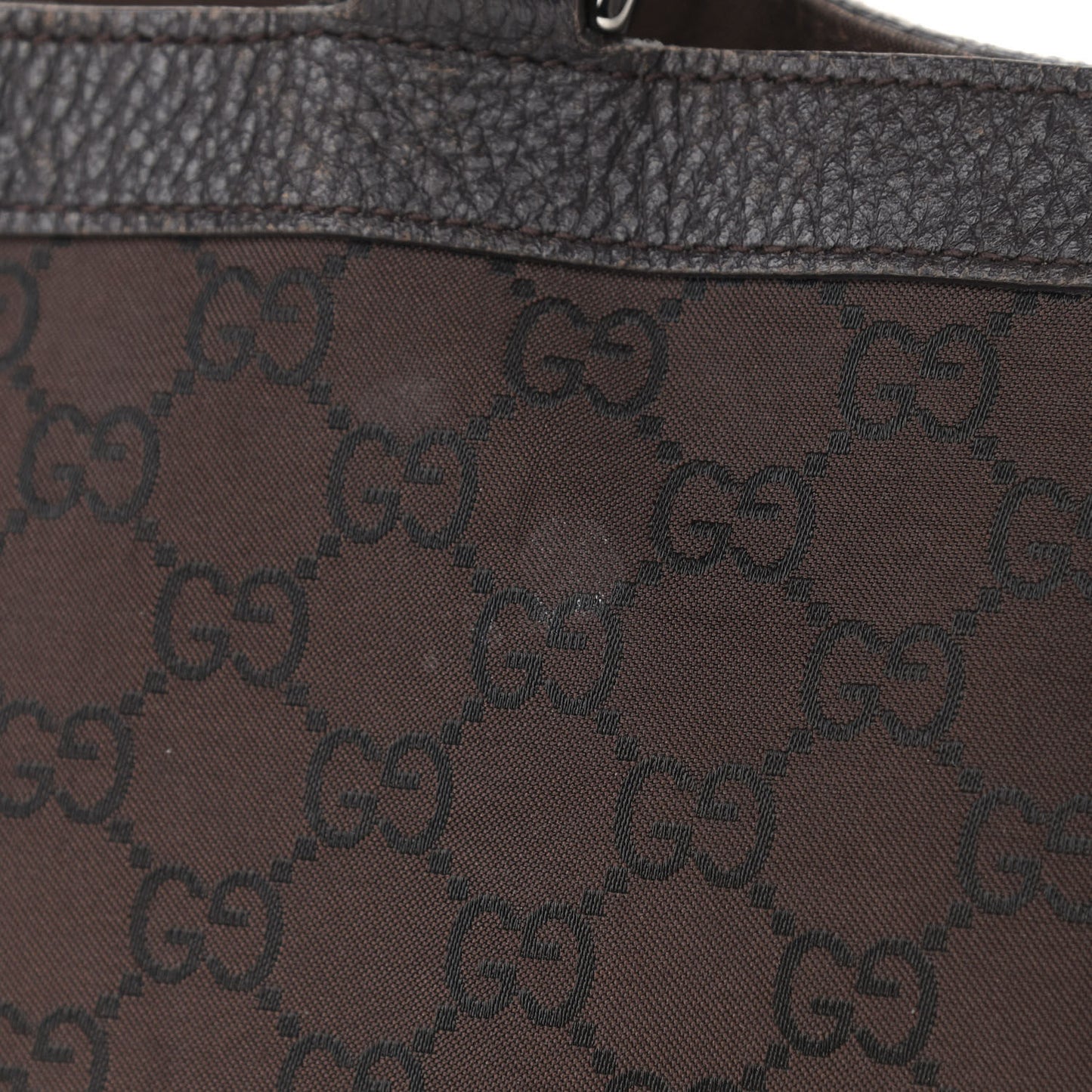 Nylon Monogram Large Abbey Tote Dark Brown