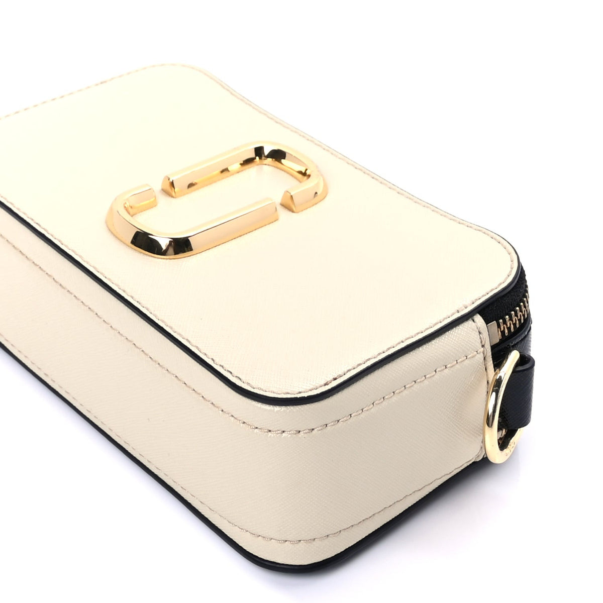 Saffiano Small Snapshot Camera Bag Cloud White Multicolor
