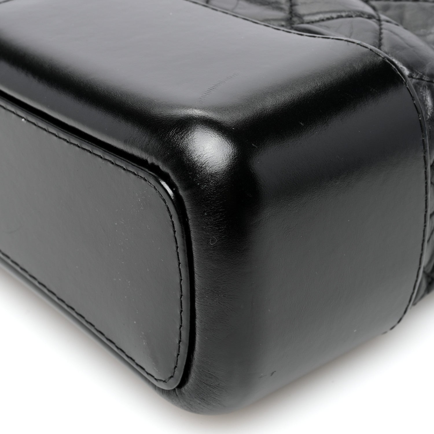 Chanel Aged Calfskin Quilted Medium Gabrielle Hobo Black 10 of 10