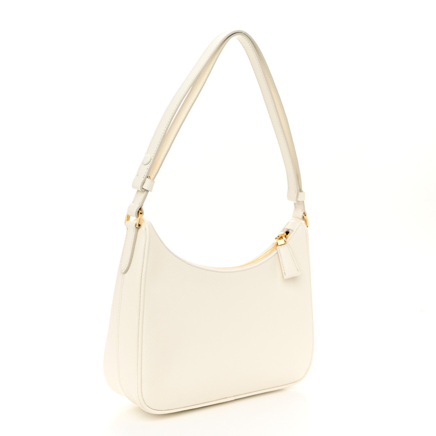 Prada Saffiano Lux Mini Re-Edition Shoulder Bag White 3 of 11