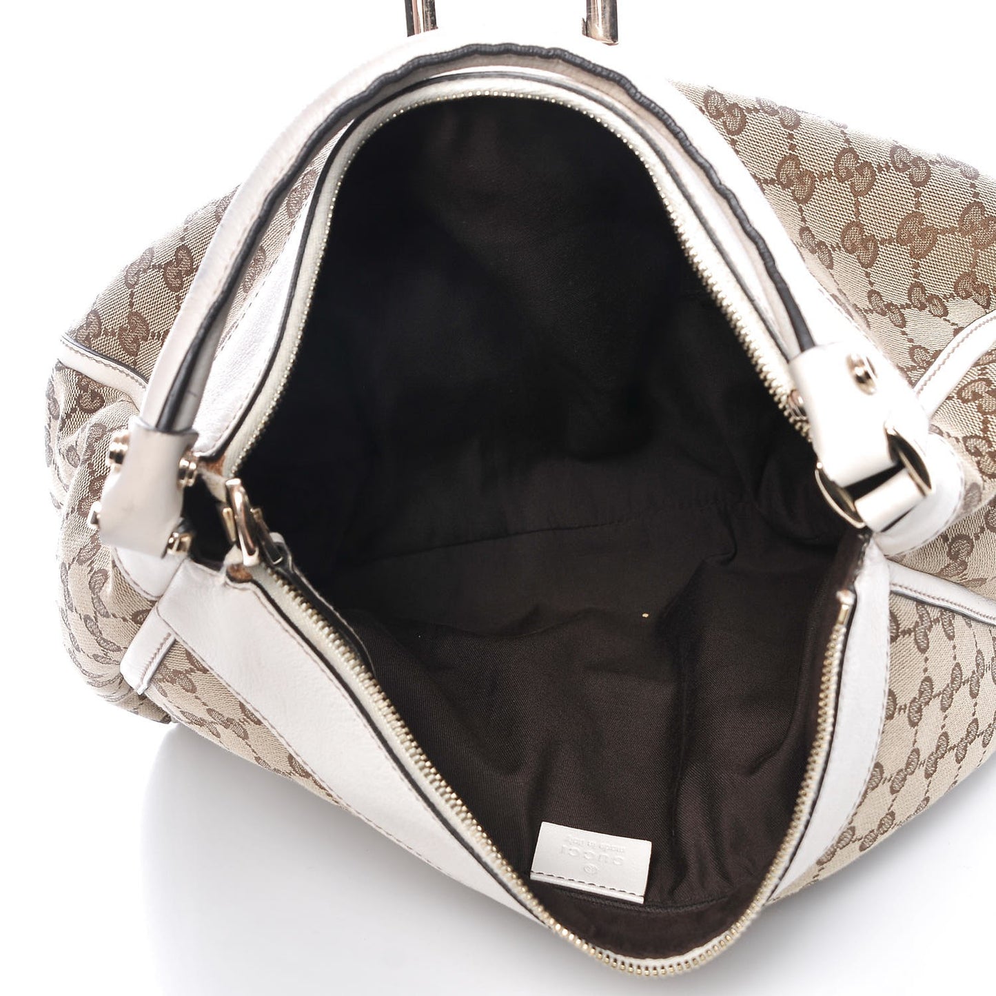 Monogram Large D Gold Ring Hobo Off White