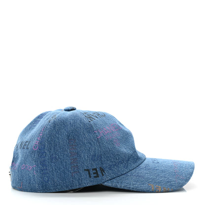 Chanel Denim Mood Cap Hat Blue 5 of 8