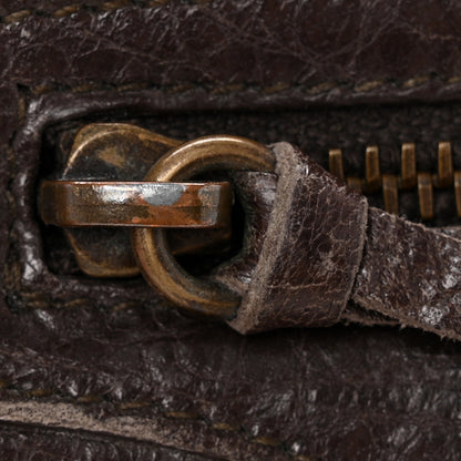 Balenciaga Agneau Classic Hardware Money Wallet Brown 11 of 13