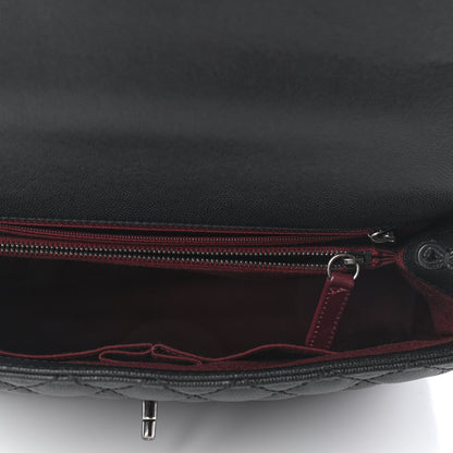 Chanel Caviar Quilted Medium Coco Handle Flap Black 5 of 9