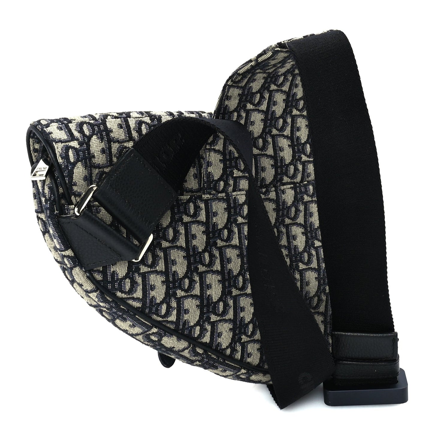 Oblique Mens Saddle Bag  Blue