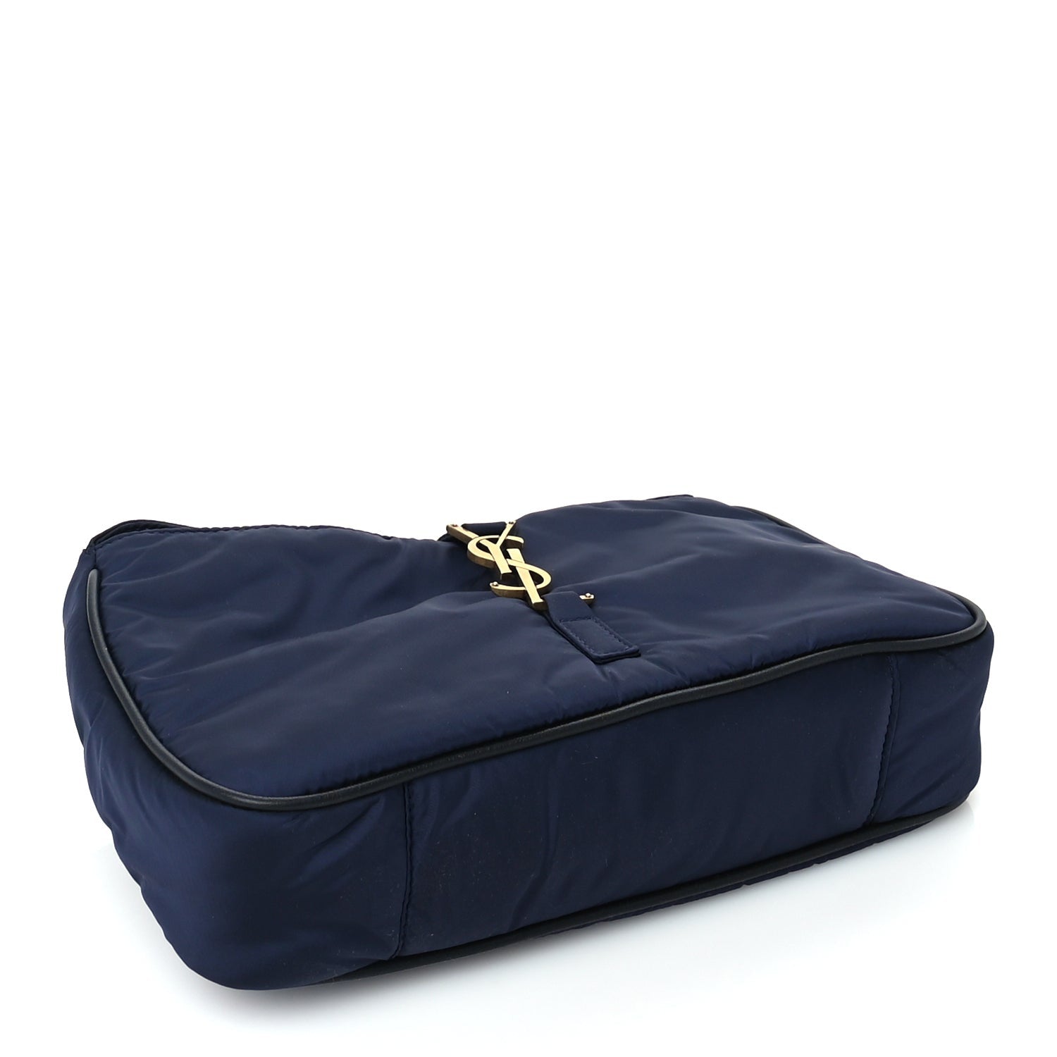 Saint Laurent Econyl Nylon Le 5 A 7 Hobo  Navy 3 of 8