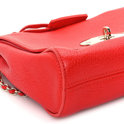 Mulberry Glossy Goatskin Small Lily Flap Red 7 of 8