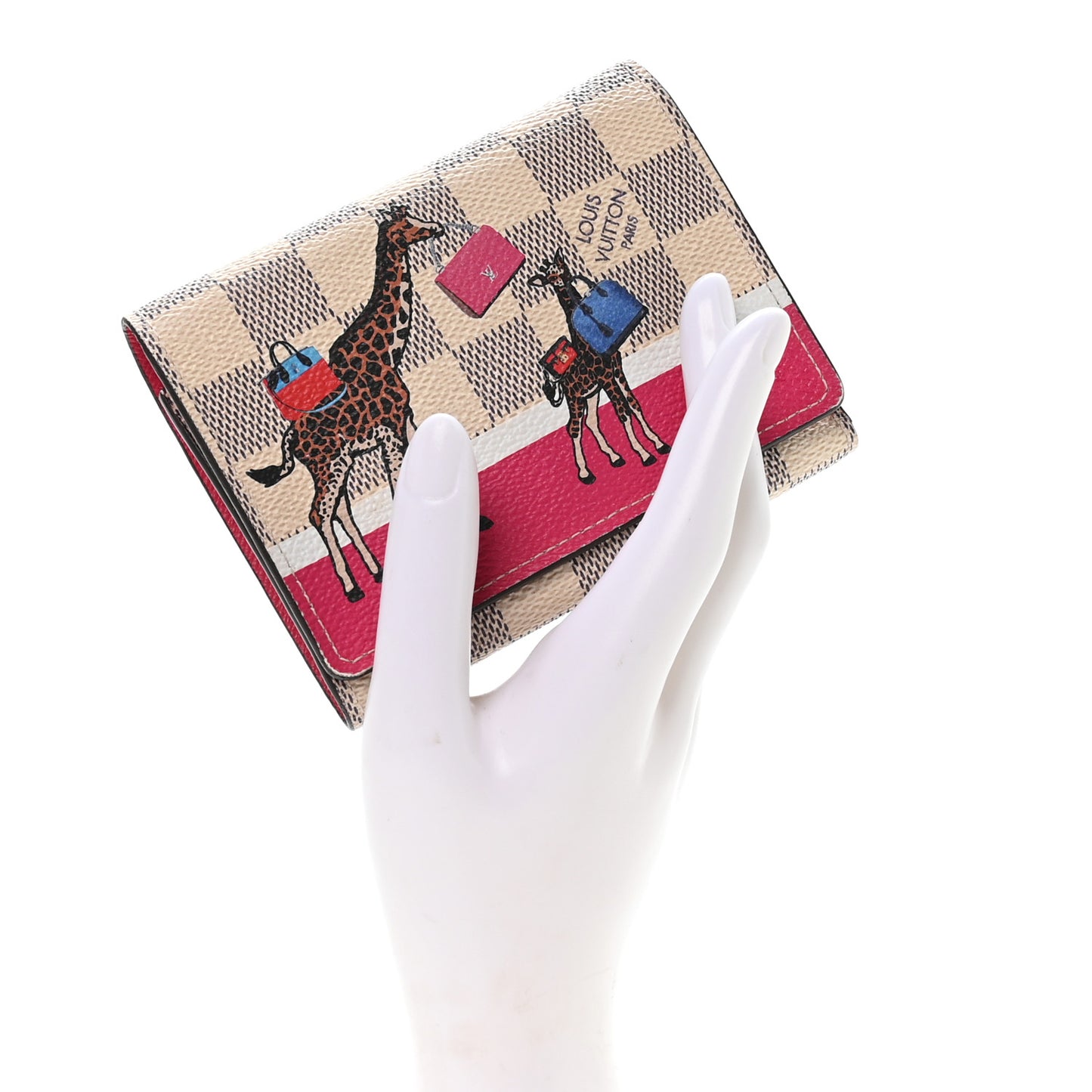 Damier Azur 2017 Christmas Animation Victorine Wallet